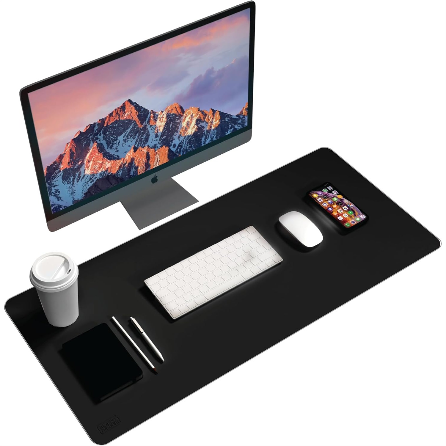 Leather Desk Pad - Faux Leather Desk Mat for Keyboard