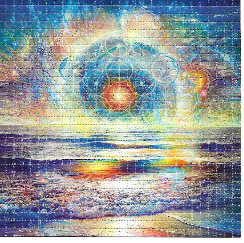 Ink Blotter Paper - Galaxy Sunset Psychedelic Acid-Free Blotter Art