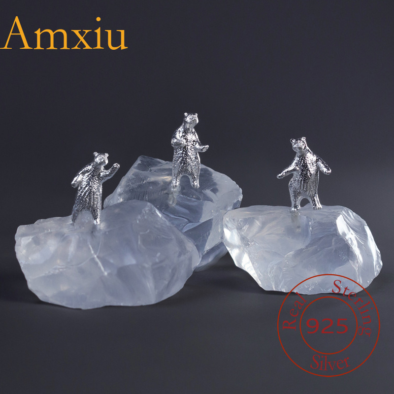 Paper Weight Crystal - Amxiu Sterling Silver 925 Cute And