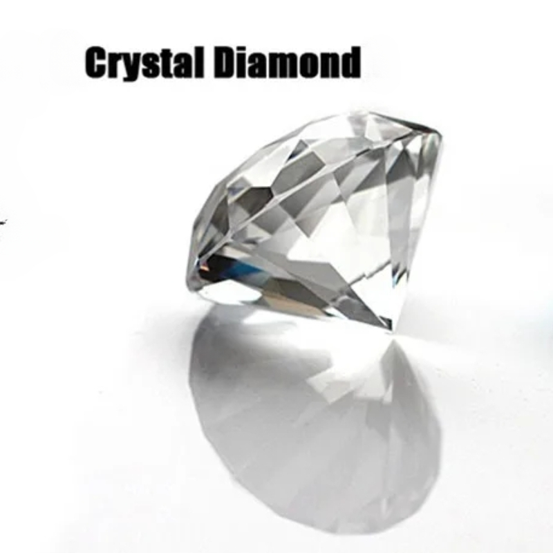 Paper Weight Crystal - 120mm Shining Crystal Glass big Diamond