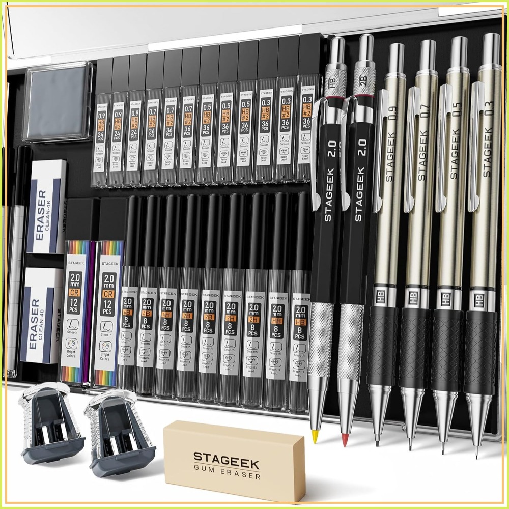 Mechanical Pencil Set with Cas - Mechanical Pencil 0.3 recensie en prijs