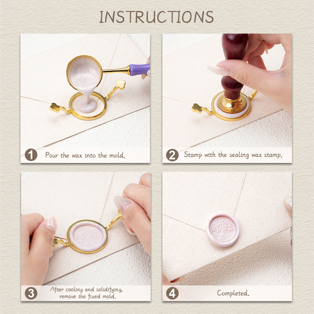 3Pcs Wax Seal Stamp Mold Set - - Wax Seal Stamp Set recensie en prijs