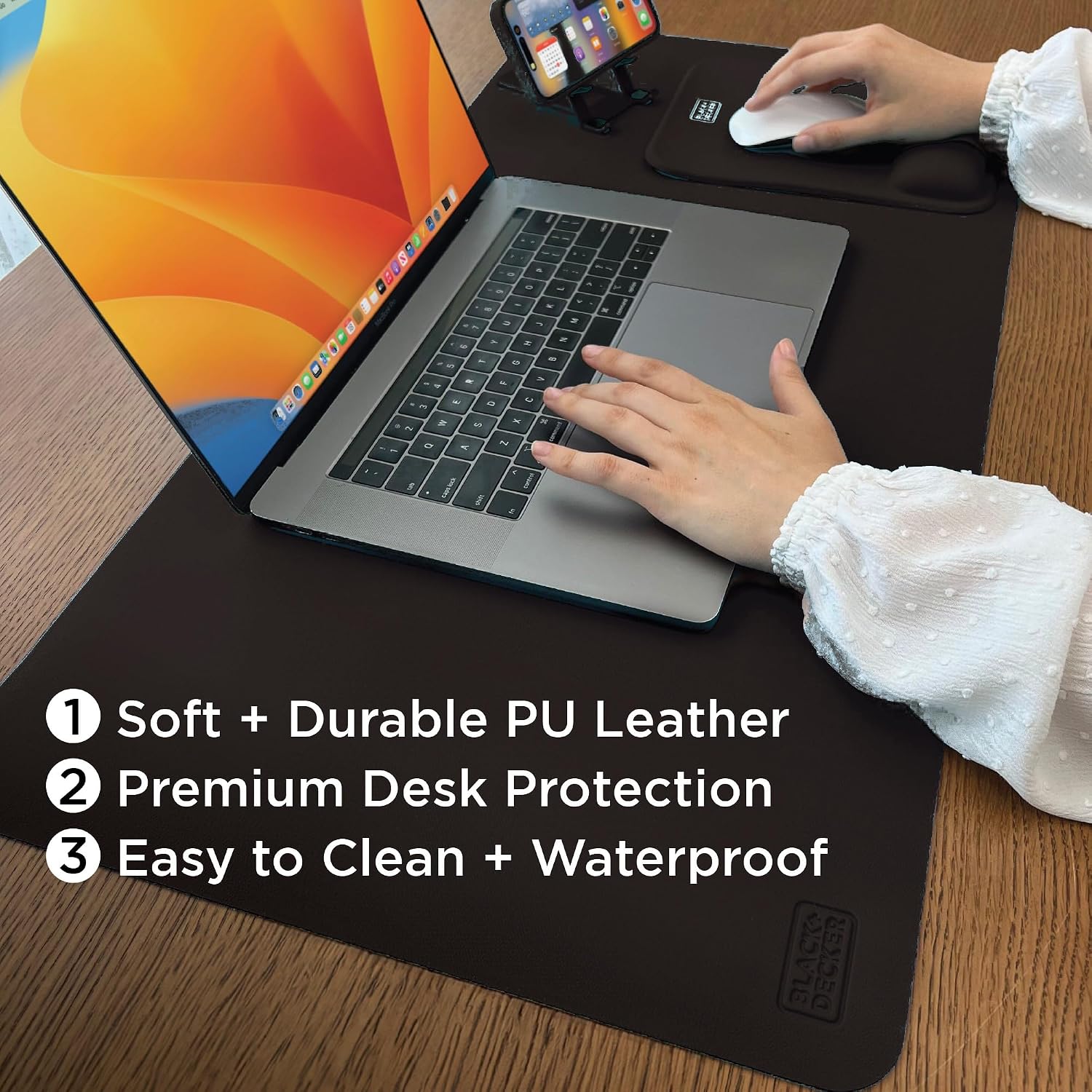 Faux Leather Desk Mat for Keyb - Leather Desk Pad recensie en prijs