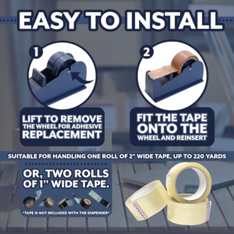 JDS Desktop Industrial Metal T - Tape Dispenser Weighted recensie en prijs