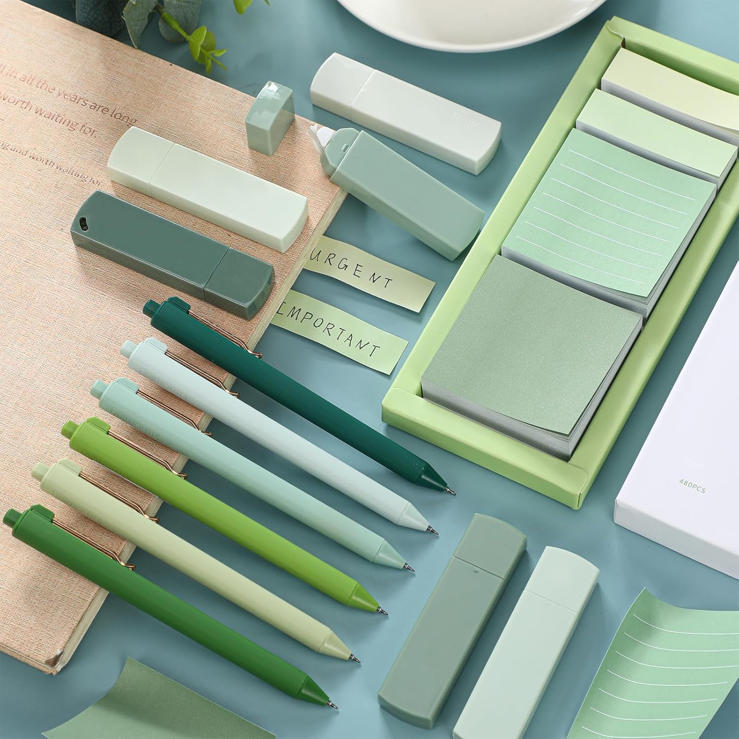 Sage Green Office Desk Accesso - Correction Pen Fine recensie en prijs