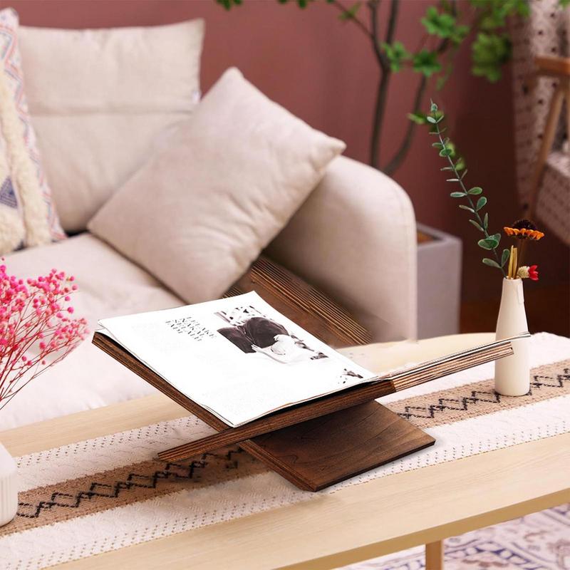 Book Display Stand Wooden Book - Magazine Holder Rack recensie en prijs