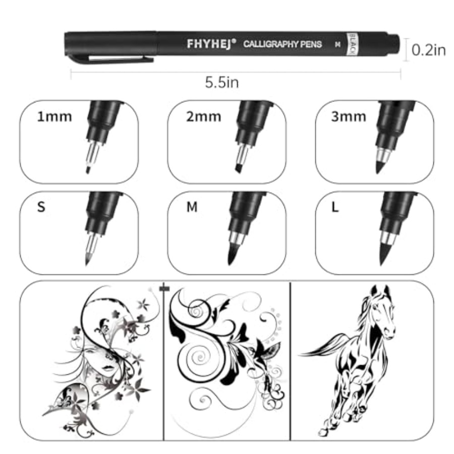 Calligraphy Pen, 6 Size Callig - Archive Box Set recensie en prijs