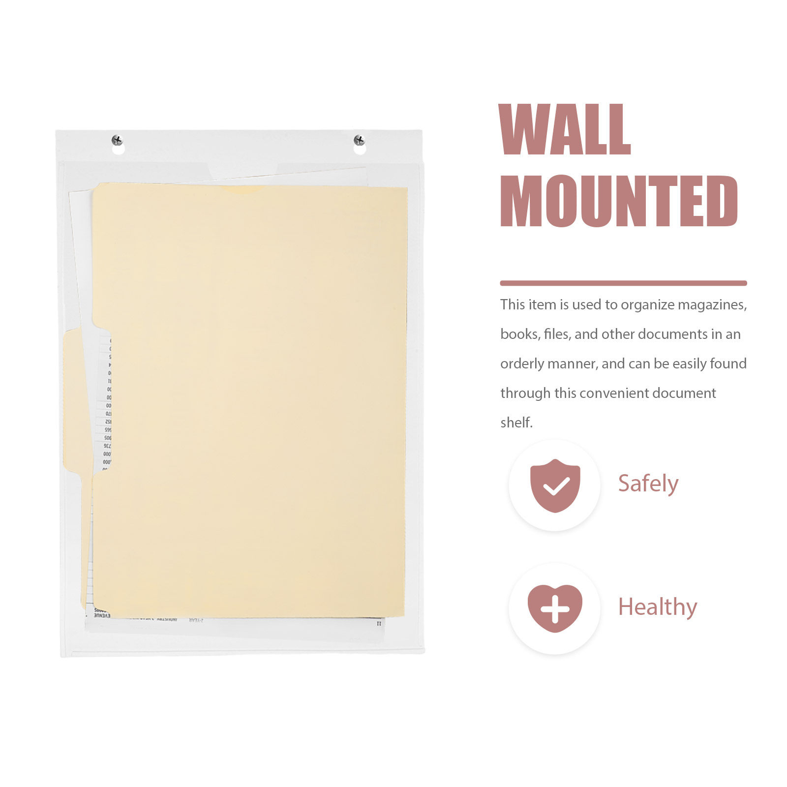 A4 Clear Wall Mounted Magazine - Magazine Holder Rack recensie en prijs
