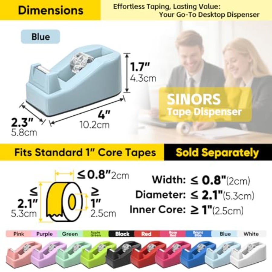 Desktop Office Tape Dispenser, - Tape Dispenser Weighted recensie en prijs