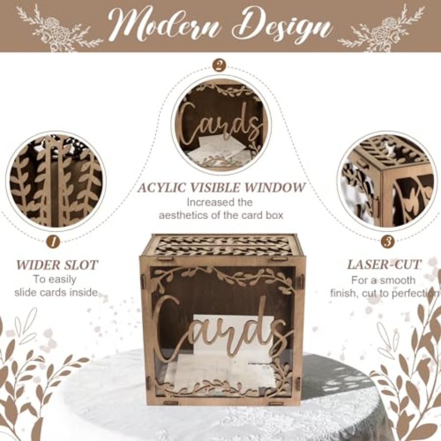 Wedding Card Box wit ow, wn Wo - Card Index Box recensie en prijs