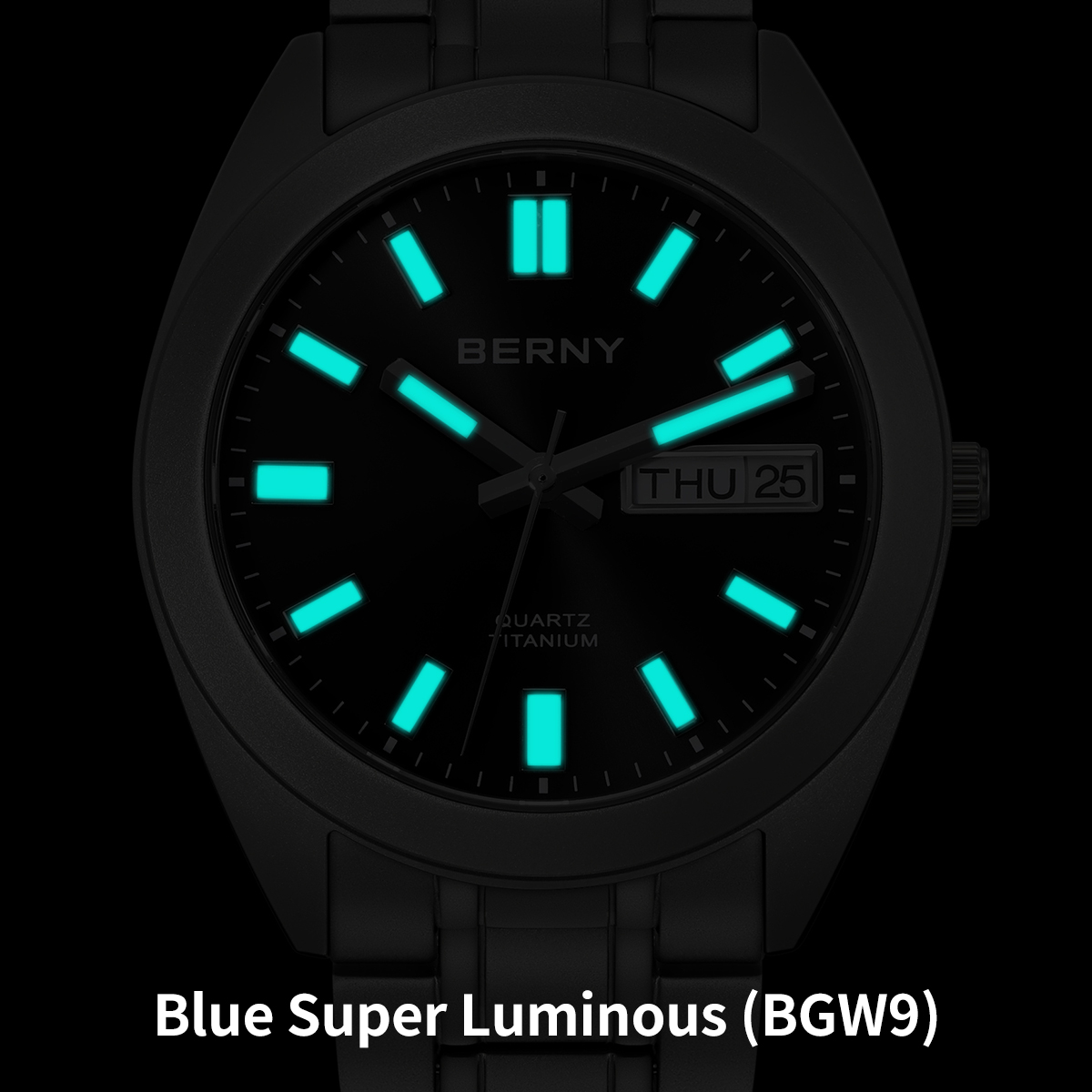 BERNY Titanium Watch for Men S - Paper Weight Crystal recensie en prijs