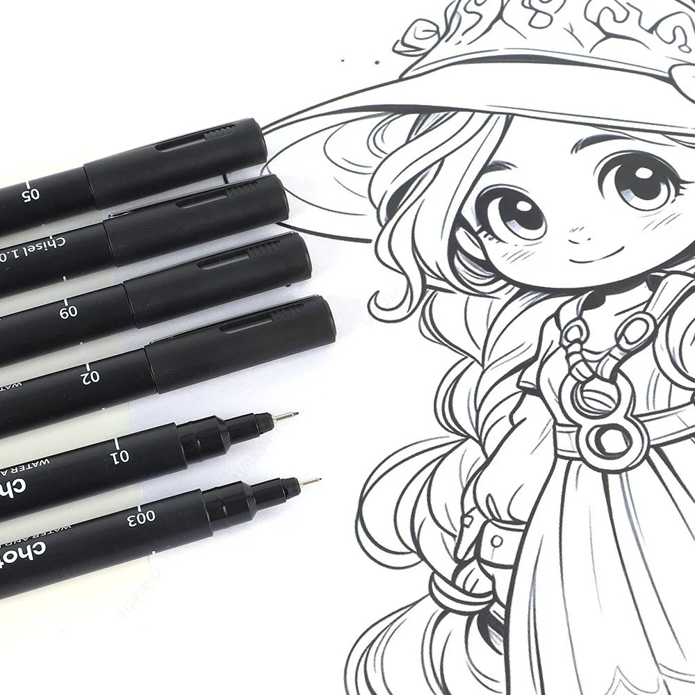 Black Micro Pens,15 Sizes,Wate - Archive Box Set recensie en prijs