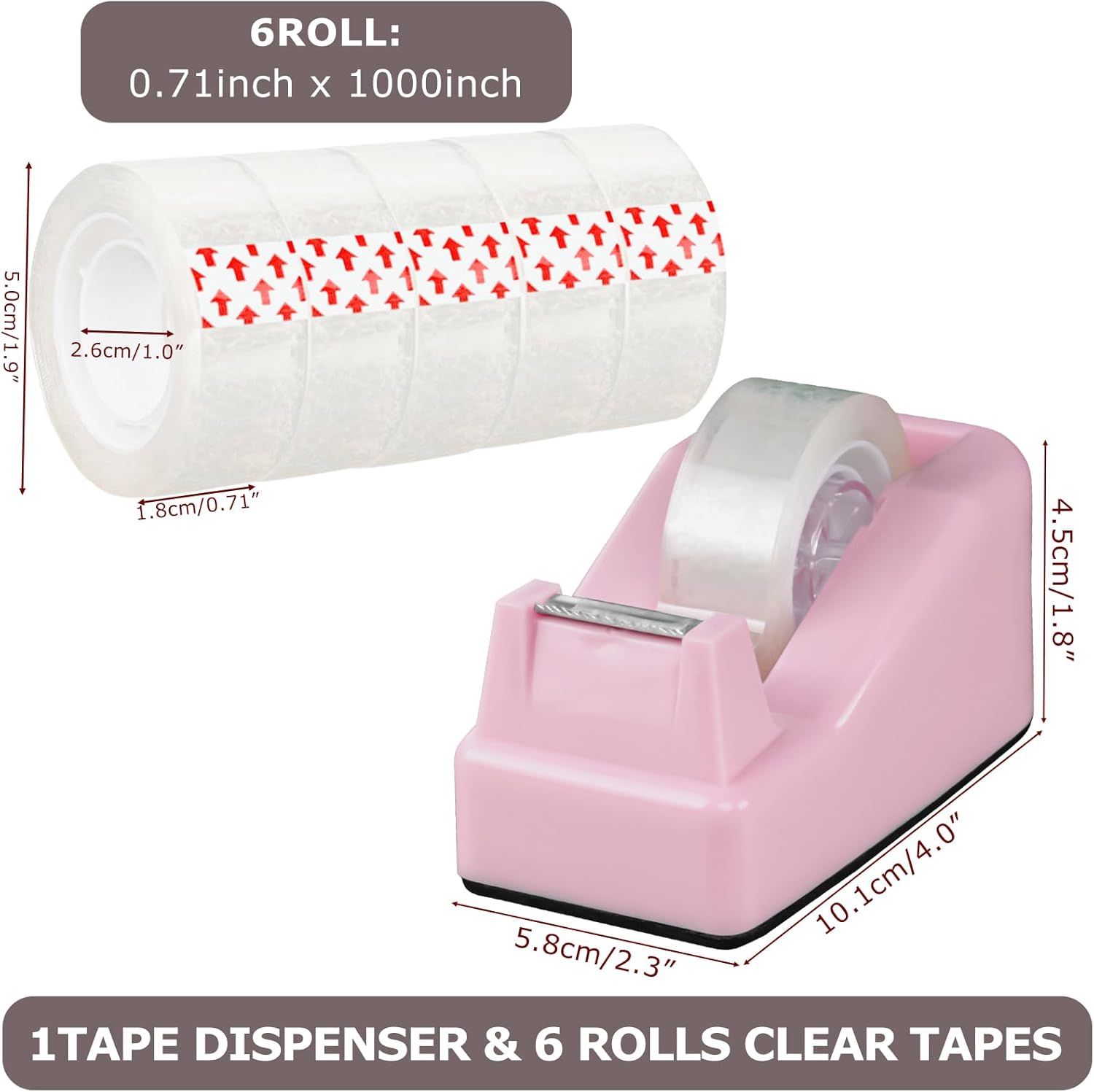 Desktop Tape Dispenser Pink wi - Tape Dispenser Weighted recensie en prijs