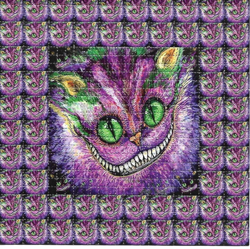 Grinning Cat Psychedelic Acid- - Ink Blotter Paper recensie en prijs