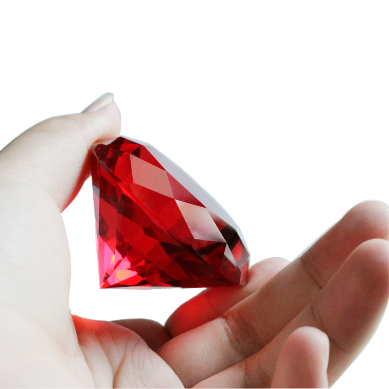 6cm Ruby Red Color Crystal Gla - Paper Weight Crystal recensie en prijs