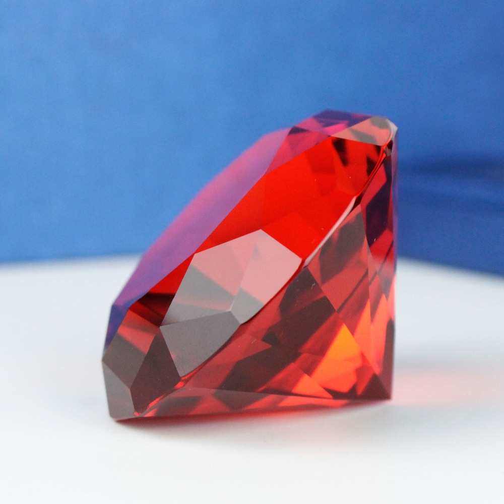 6cm Ruby Red Color Crystal Gla - Paper Weight Crystal recensie en prijs