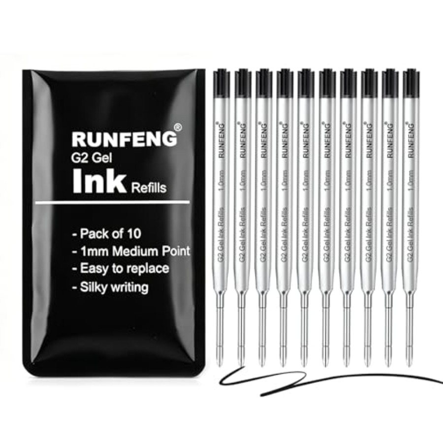 Pack of 10 Replaceable Ballpoi - Gel Refill Pack recensie en prijs