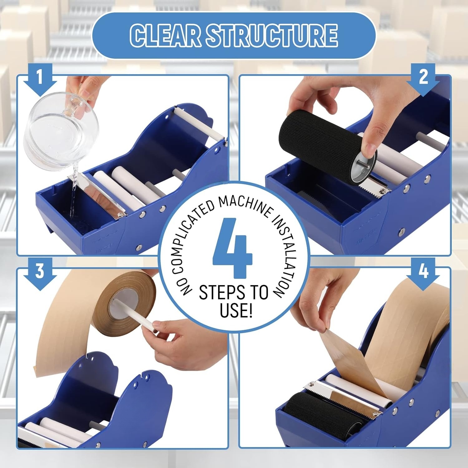 Water-Activated Tape Dispenser - Tape Dispenser Weighted recensie en prijs