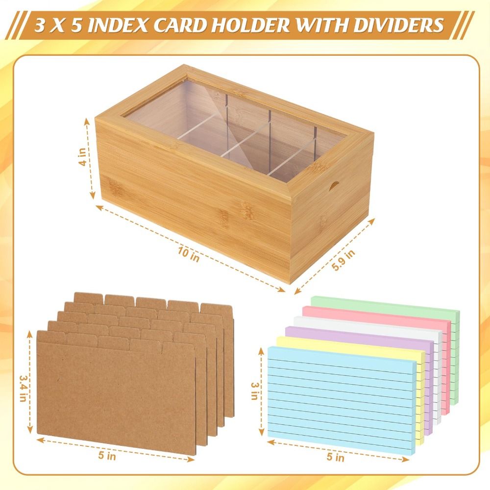 New 3x5 inch Index Card Organi - Card Index Box recensie en prijs