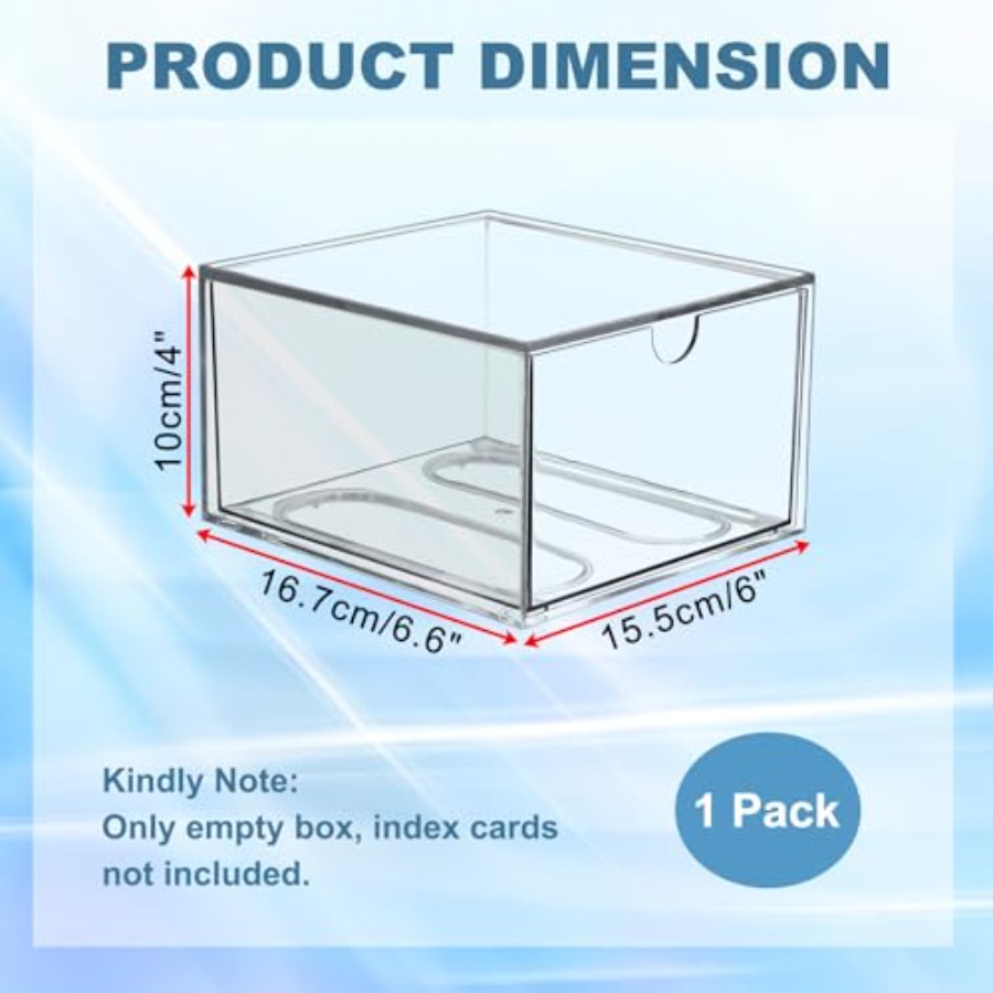 Clear 3 x 5 Inch Index Card St - Card Index Box recensie en prijs