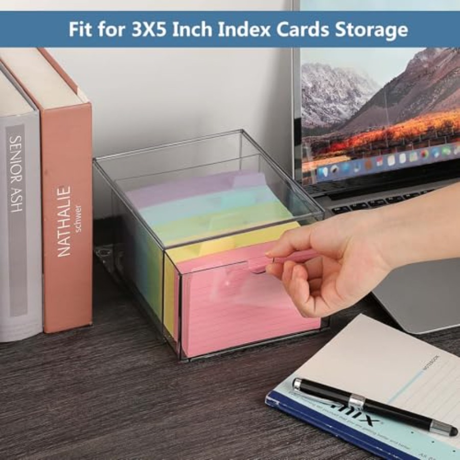 Clear 3 x 5 Inch Index Card St - Card Index Box recensie en prijs
