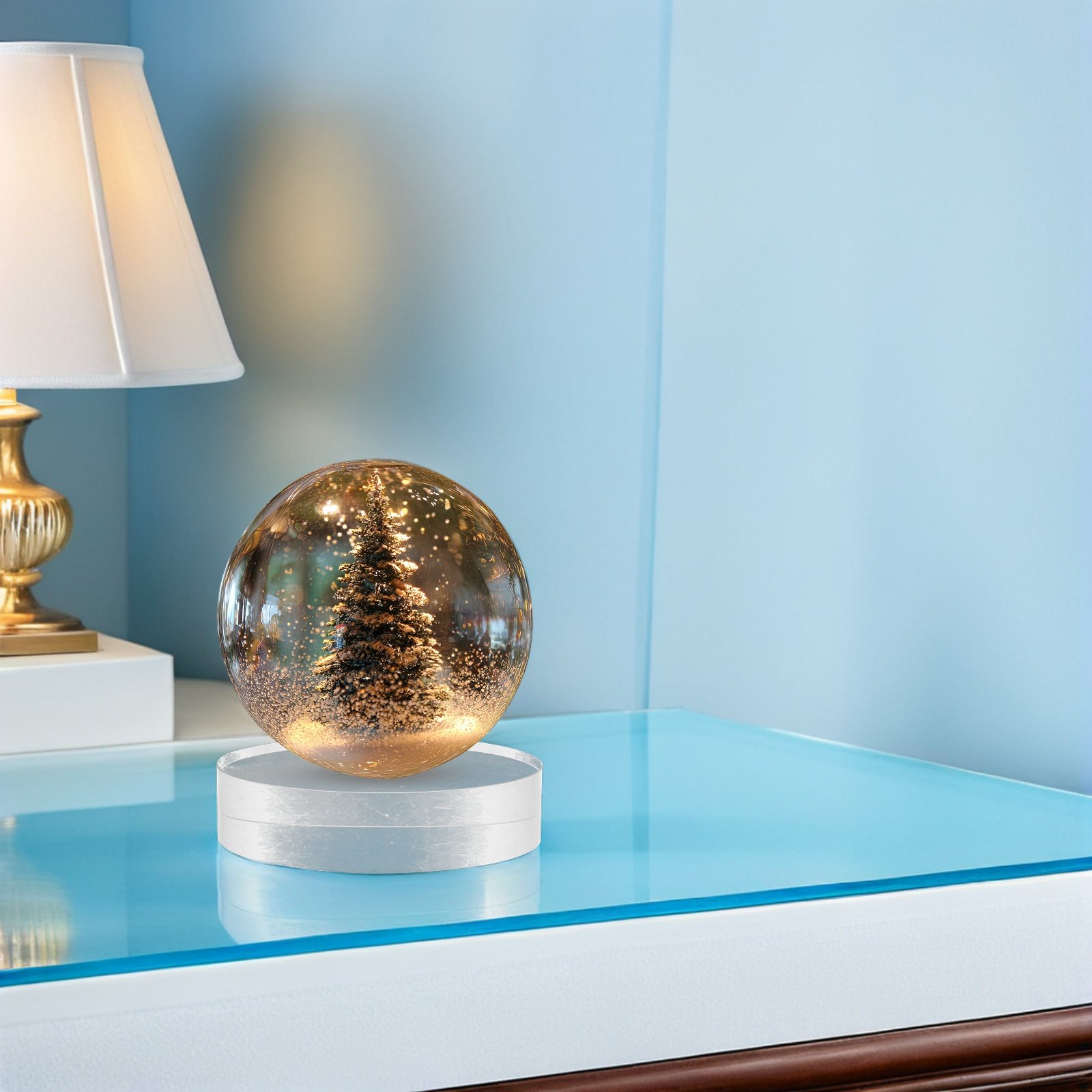 2Pcs Clear Round Crystal Glass - Book Weight Glass recensie en prijs