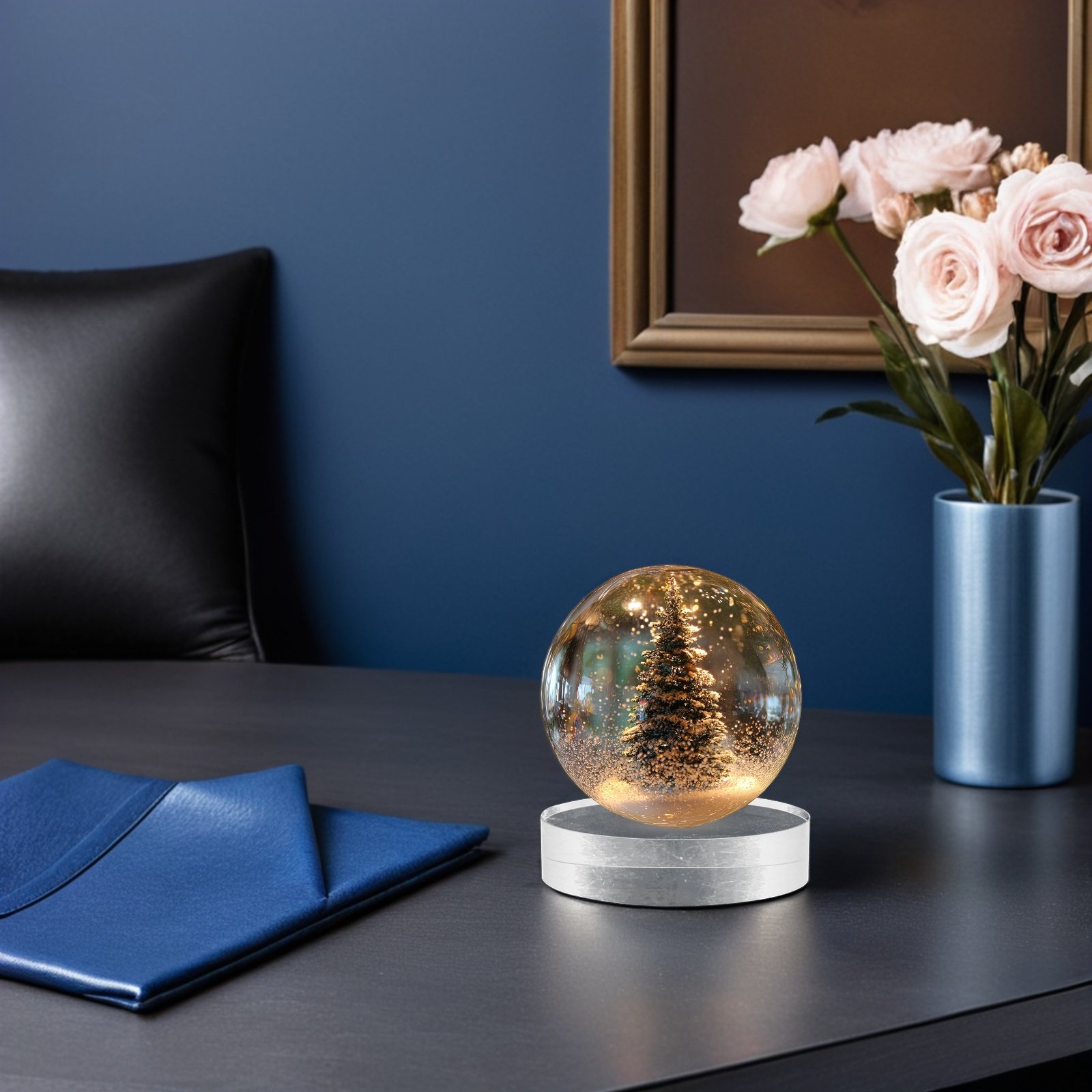 2Pcs Clear Round Crystal Glass - Book Weight Glass recensie en prijs