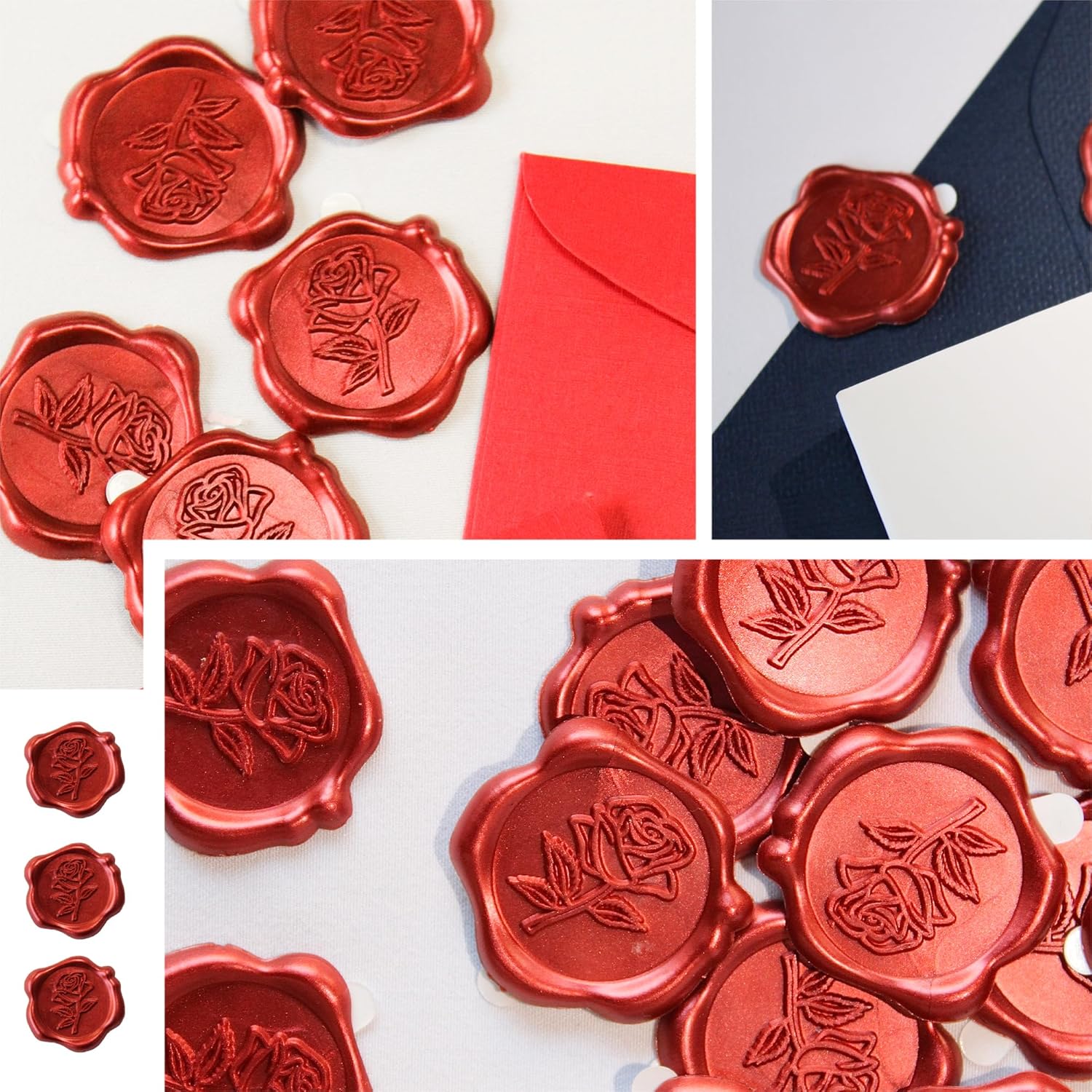 25pcs/set 3D Rose Flower Shape - Wax Seal Stamp Set recensie en prijs