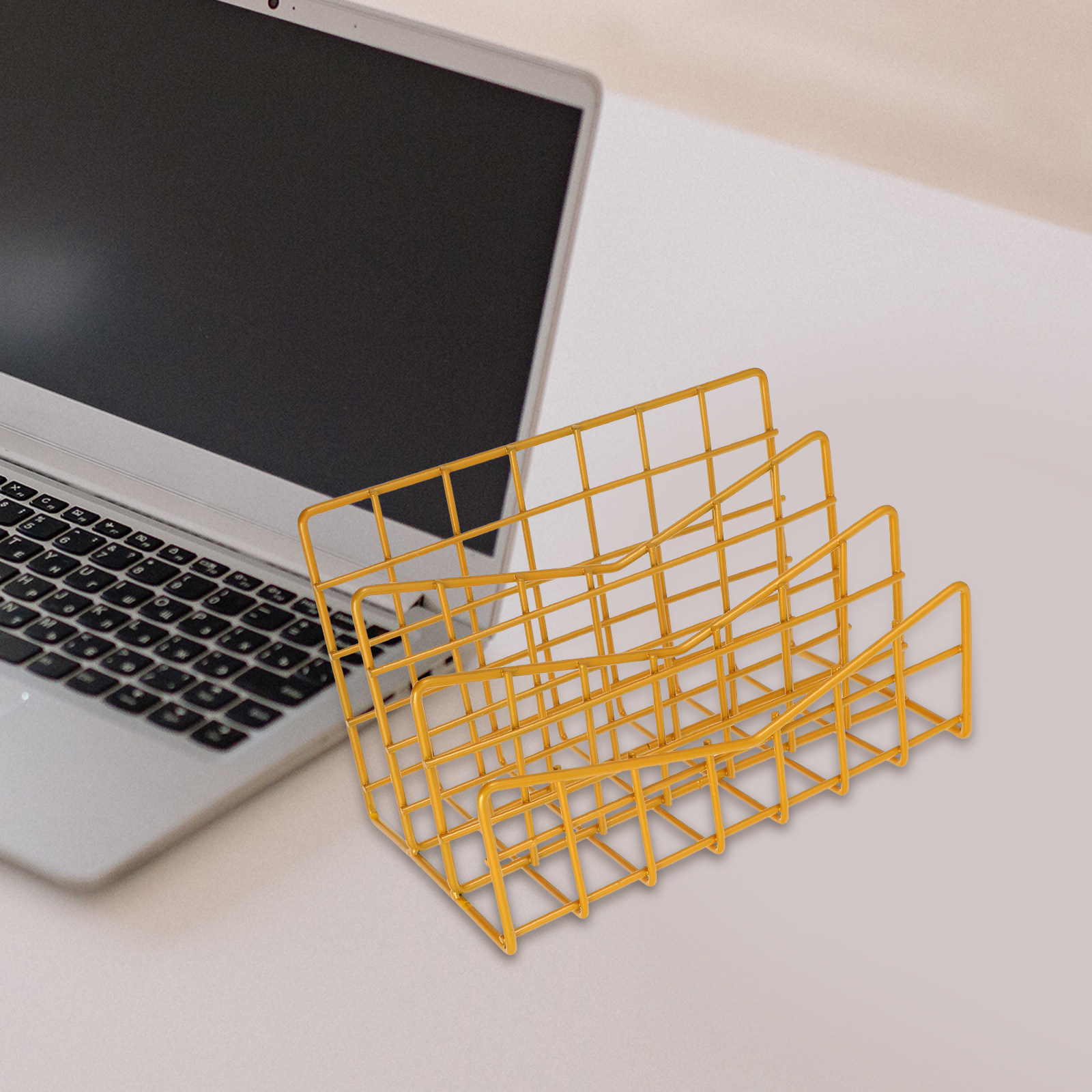 1Pcs Electroplated Metal Stora - Magazine Holder Rack recensie en prijs