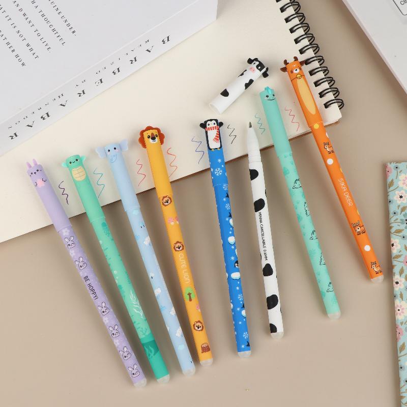 Erasable Gel Pen Set 8 Cartoon - Correction Pen Fine recensie en prijs
